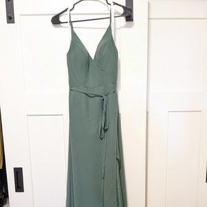 Azazie size A2 Tajera Bridesmaid Dress, Color: Eucalyptus